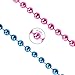 SOTOGO 50 Pieces Baby Gender Reveal Beads for Baby Shower Announcement Party 4mm Round 30 Inch