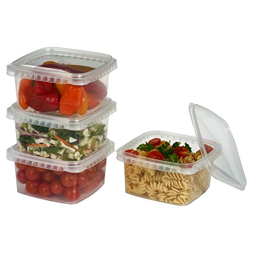 SpaceSaver Deli food Containers ultra Clear leak proof Storage