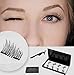 Premium Dual Magnetic Eyelashes Extension Set, Coco Makeup 0.2mm Ultra Thin Magnet, Light weight, Easy to Wear & Glue free–Best 3D Reusable Eyelashes with Tweezer (2Pair/8Pcs)