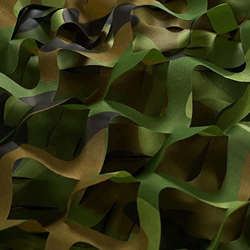 Senmortar Camo Netting, Bulk Roll Camouflage Netting Woodland 5 x 6.56
