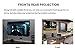 JARLINK 120 Inch Projector Screen,16:9 HD Movies Projector Screen Portable Anti-Crease for Home Theater Office Outdoor Indoor Support Double Sided Projection