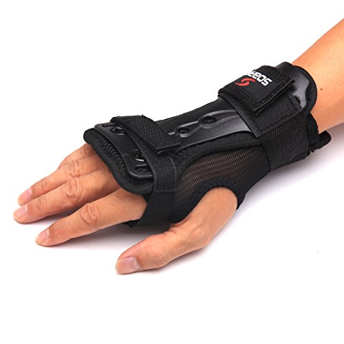 Andux ski gloves extended wrist palms protection roller skating h…
