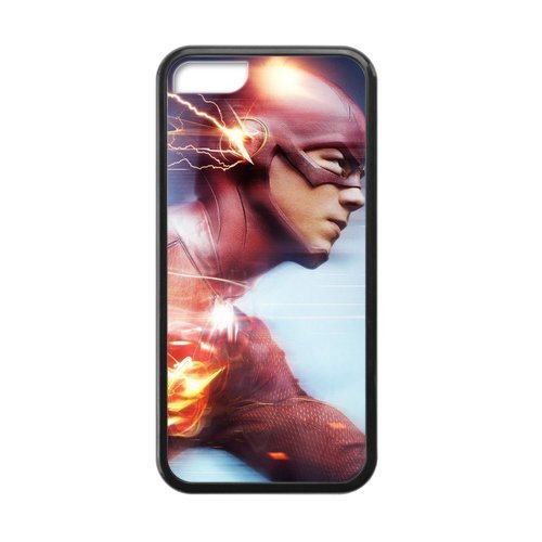Zyhome iPhone 5C Superhero The Flash Running Quicky Case Covers for iPhone 5C TPU (Laser Technology)