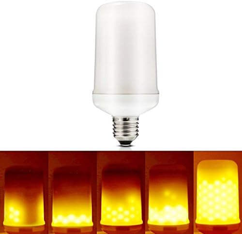 Led Light Bulb with Flickering Flame Effects, Coidak Led E26 Flame Light Bulb Simulated Hurricane lantern with Screw Base and Aluminum Alloy Radiator, Not Dimmable