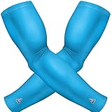 UPF50+ Sports Arm Sleeves for Men & Women | 20+ Designs | Athletic Compression with SGS Certified UPF 50 UV Sun Protection. Prefect for Golf, Cycling, Running, Fishing, Outdoors (Pair)