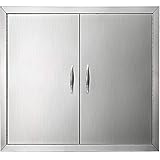 Mophorn BBQ Access Door Cutout 31 Width x 24 Height Inches BBQ Island Door Brushed Stainless Steel Perfect for Outdoor Kitchen or BBQ Island