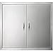 Mophorn BBQ Access Door Cutout 31 Width x 24 Height Inches BBQ Island Door Brushed Stainless Steel Perfect for Outdoor Kitchen or BBQ Island