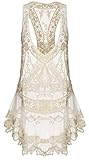 Halife Women's Sexy Lace Mesh Patchwork Bikini Bathing Suit Cover Up Tank Dress