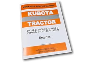 AGPUBS Kubota L2850Dt/R Tractor V1702 Engine Service Shop Manual Repair