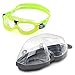 Aqua Sphere Seal Kid 2 Youth Swim Mask - Clear Lens, Lime + Blue Frame - UV Protection, Anti-Fog Swim Goggles for Kids
