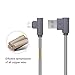 Mfi Certified Aluminum Alloy 90 Degree Lightning Cable (Silver, 10FT)