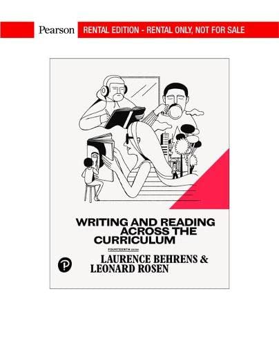 Writing+Reading Across Curriculum