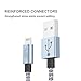 ToughLine Cable [2Packs 10FT] Extra Long Nylon Braided Fast Charging Cord for Phone X/8/8Plus/7/7 Plus/6/6s/6 Plus/6s Plus/5/5c/5s/SE,Pad, Pod and More (Gray+Silver)