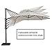 Abba Patio Outdoor Patio Umbrella with Tilt and Crank Lift, 11Feet, 11', Khaki