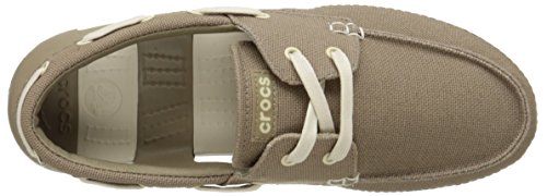 crocs lace up boat shoe