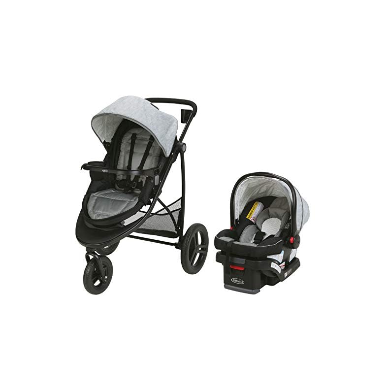 Graco Modes 3 Essentials LX Travel System | Includes Modes 3 Essentials LX Stroller and SnugRide SnugLock 30 Infant Car…
