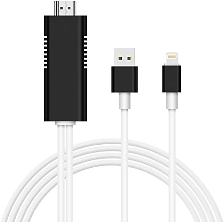 EFGTEK HDMI for iPhones, Lightning digital AV Adapter cable Compatible iPhone, iPad, and iPod Touch Models, with Lightning Charging Port for HD TV Monitor Projector 1080P