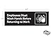 2pcs Employees Must Wash Hands Sign Stickers | Employee Handwashing Signs for Restaurant Commercial Bathroom | Water Resistant Vinyl Self Adhesive Decals, 8.5