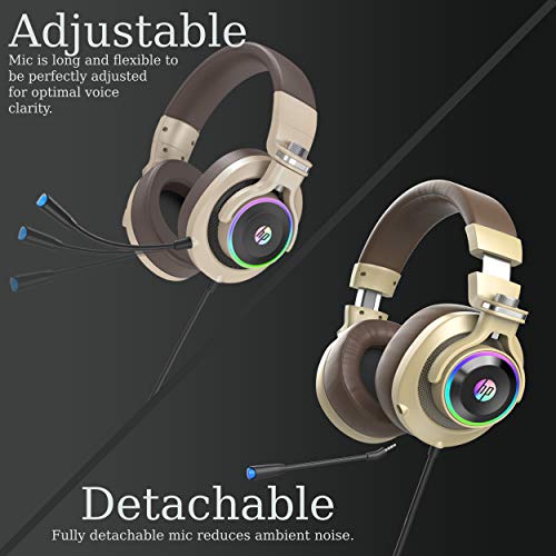 HP USB PC Gaming Headset with Microphone. 7.1 Surround Sound, RGB LED