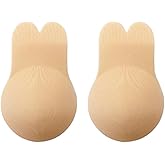 COCO BRANDS Womens Nipple Covers - Reusable Microfiber Adhesive Sticky Breast Petals Pasties Nipple Covers with Lift (S-XL)
