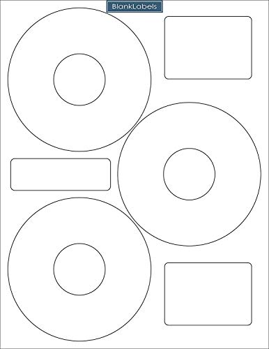 Neato Compatible Blank Labels Brand CLP-192301 CD DVD Disk Laser/Ink Jet Labels. Laser and Ink Jet Compatible. (1000 Sheets)