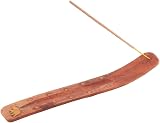 TICHI 2x Handmade Wooden Incense Holders with Brass Inlay 10x1.5 Inch view 4