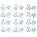 TOODOO 12 Pairs Heel Stoppers High Heel Protectors for Women's Shoes, Small/Middle/Large, Transparent