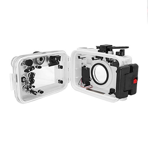 SeaFrogs 195FT/60M Underwater Camera Waterproof housing for Olympus TG-6 (White)