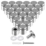 Luomorgo 24 Pcs 1" x 1" Stainless Steel Standoff