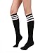 STYLEGAGA Women's Casual Knee High Socks (One Size : XS to M, Triple Stripe Asst-2P)