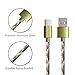 Onlier USB Type C Cable 6 FT Long 3 Pack Nylon Braided Jacket Fast Data Charging Charger Cord for Apple Macbook 12 Inch, LG G5, Samsung Galaxy S8 HTC 10 OnePlus 2 and More,(2pcs 3feet+1pcs 6 foot)