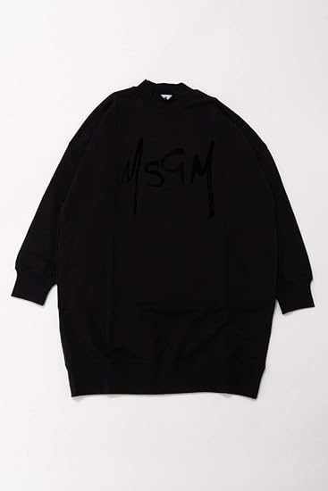 エムエスジーエム Msgm ワンピース スウェットワンピース 長袖 モックネック 2941mda78 7799 99 ブラック レディース 2941mda 並行輸入品 ワンピース チュニック 通販 Amazon