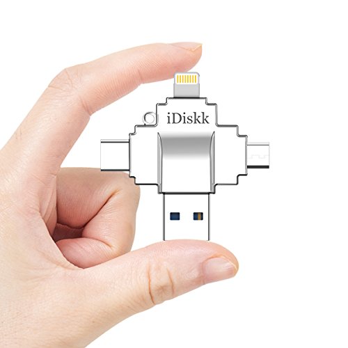 Apple Certified iPhone iPad Card Reader Lightning USB Memory Storage Adapter for iPhone iPad MacBook Pro Samsung Galaxy S8 Android Phones Canon Cameras Type C 8 to 256G SD Support