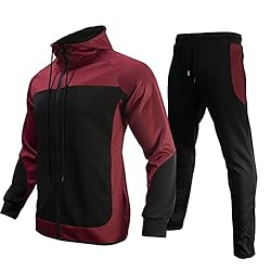 lionpaul Mens Full Zipper Hoodie and Sweatpants Set