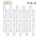 ULAB Scientific Cylindrical Glass Test Tube, vol.20ml, 20x150mm, Medium 3.3 Borosilicate Glass Material, Pack of 20, UTT1006
