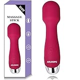 ARJOSPO Mini Wand Massager Handheld Therapeutic Travel Size with 16 Vibration Mode USB Rechargeable -Perfect Vibration Massage on Neck Back Foot Hand Pains and Sports Injury