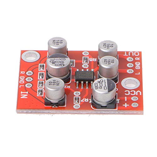 WINGONEER DC 5V-15V 6V 12V AD828 OP Amp Preamplifier Board Stereo Audio Preamp Module
