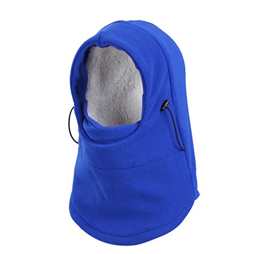 Shybuy Winter Outdoor Sports Ski Snowboard Winter Bicycle Bike Motorcycle Warm Full Face Mask CS Neck Hat Cap (Blue)
