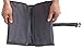 Premium Compartments Sea-Breeze Hanging Toiletry Bag (Black with Aqua Zippers and Mesh Pocket)