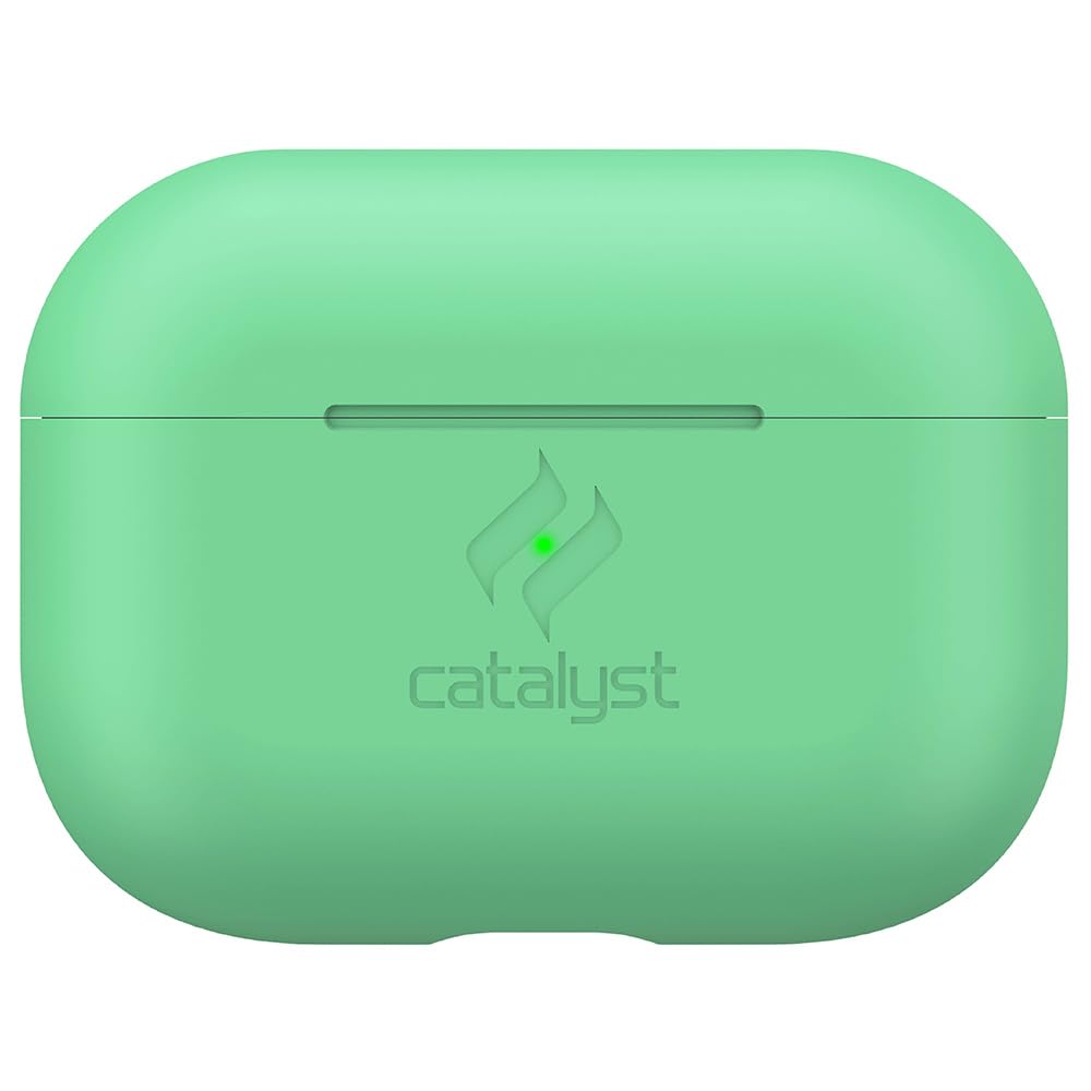 Slim Case for AirPods Pro by Catalyst - Skin for Apple AirPods Pro Charging Case, Interchangeable Colors, Protective Cover Soft Skin, Compatible Wireless Charging - Mint Green