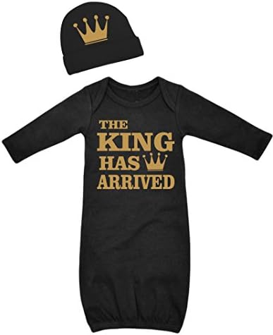 Born Fabulous The King Has Arrived Boys Layette (Gold)