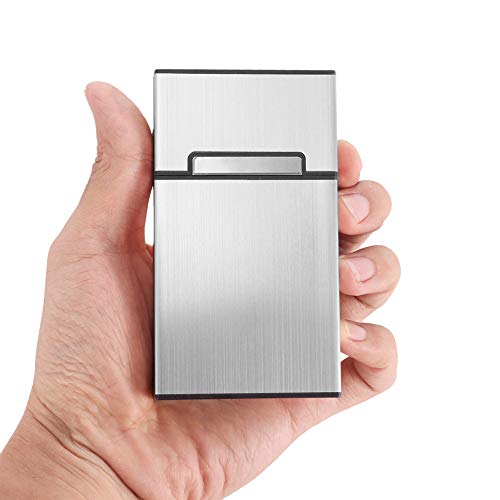 Lightweight Aluminium Cigarette Case (Gray + Silver)