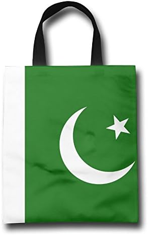 Pakistan Flag Washable Reusable Grocery Bag Household Shopping Gift Bag Women's Handbags Tote Bag