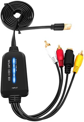 Uinfhyknd USB 2.0 Video Capture Card Single Channel AV Digital Converter Device
