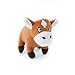 ZippyPaws Burrow Squeaky Hide and Seek Plush Dog Toy, Horse N Hay