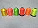 Sinbel Polyester Embroidery Thread 6 Neon Fluorescent Colors 1000Meters/1100Yards Per Spool for Brother Babylock Janome Singer Pfaff Husqvaran Bernina Machines