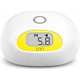 Sunlight UV Index Meter with UV Dose Reminder. Beep Alert When Selected UV Dose Limit is Reached. No Use Times Limitation