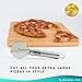 Pizza Cutter, Stainless Steel Pizza Cutter Wheel for Home and Kitchen with Ergonomic Handle and Anti Slip Grip