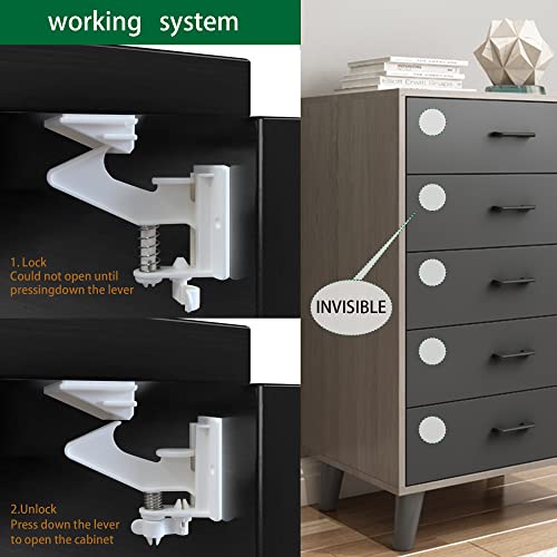 20 Pack Locks Child Safety Latches Vmaisi Baby Proofing