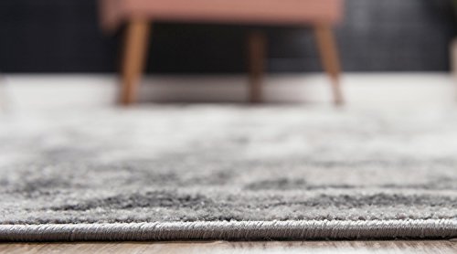 Unique Loom Sofia Collection Dark Gray 8 x 10 Area Rug (8' x 10')